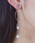 【安田美沙子さん着用】ウェーブパールピアス